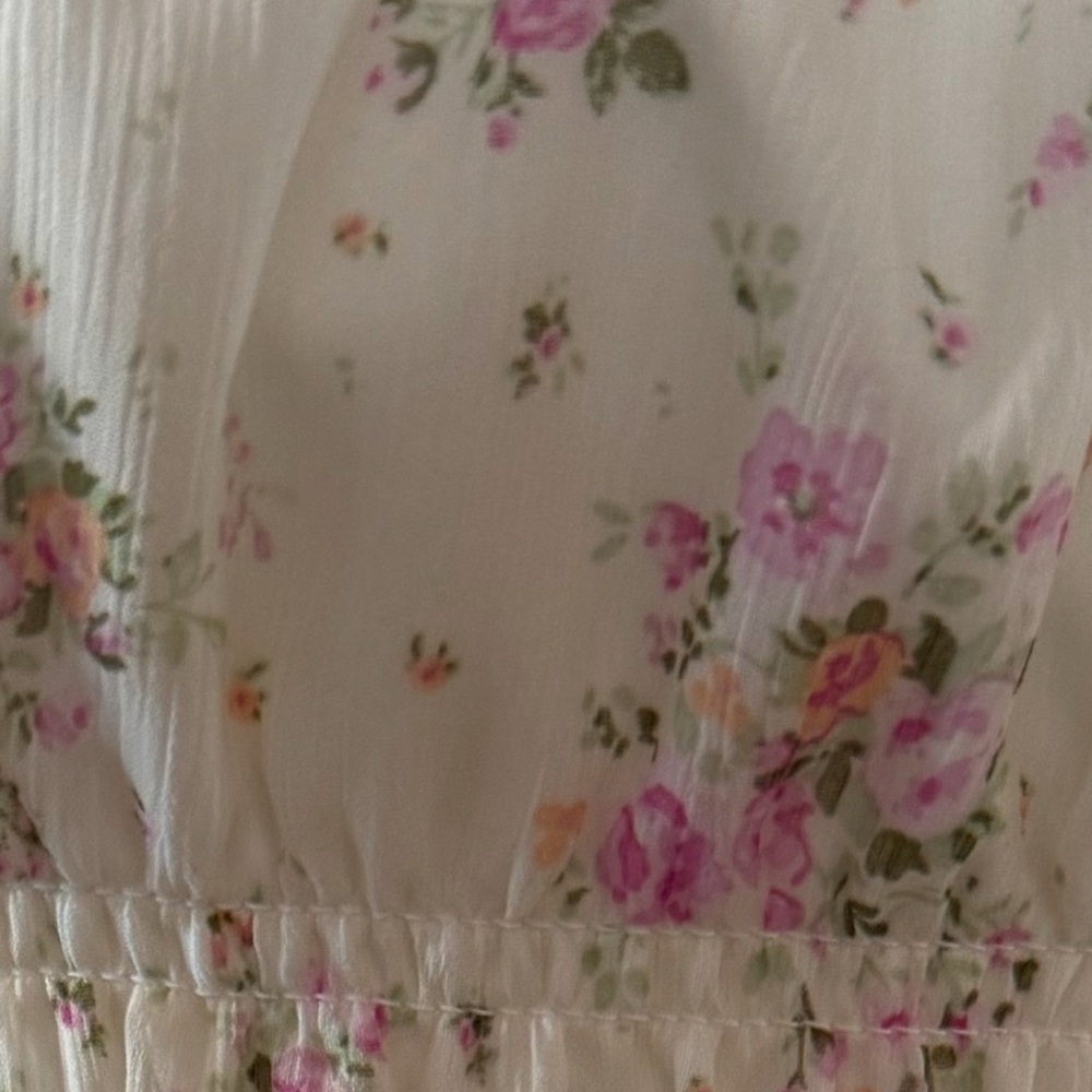 Women’s Trixxi White Floral Tier Dress - Picture 5 of 6